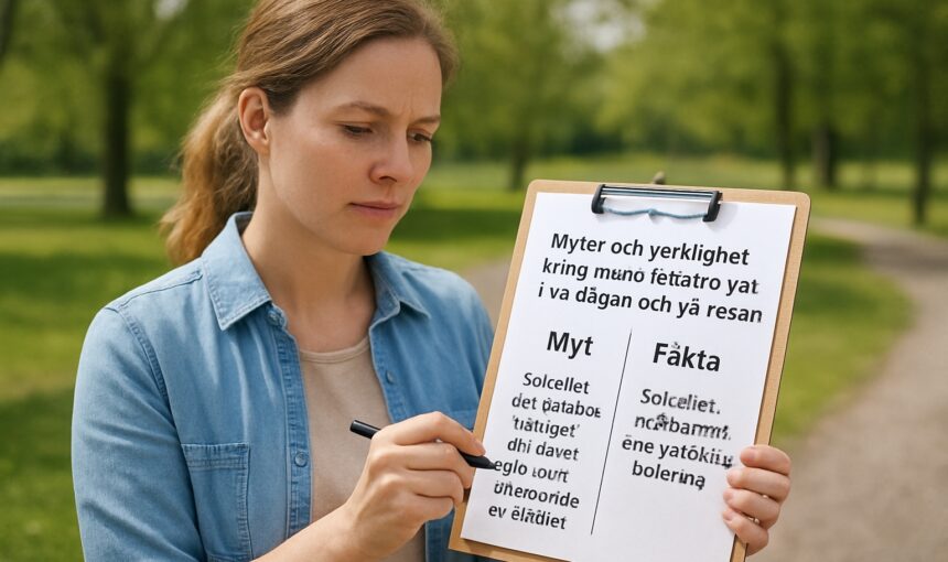 Myter och verklighet kring energismarta val i vardagen och på resan